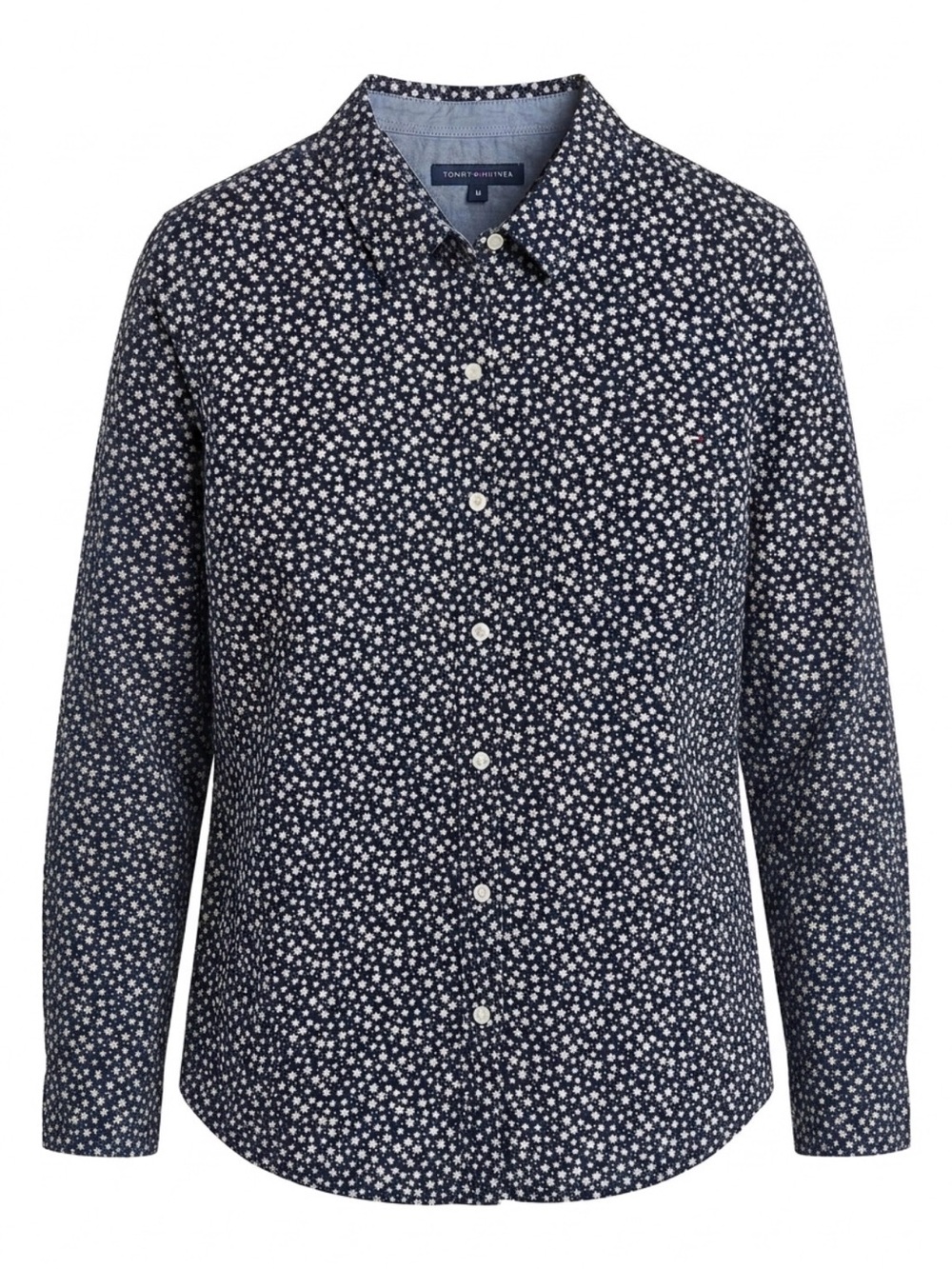 Tommy Hilfiger Dainty White Floral Print Button-Up Shirt Sz XL